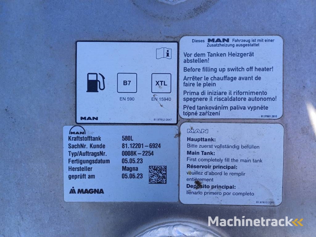 MAN Tank 580 liter