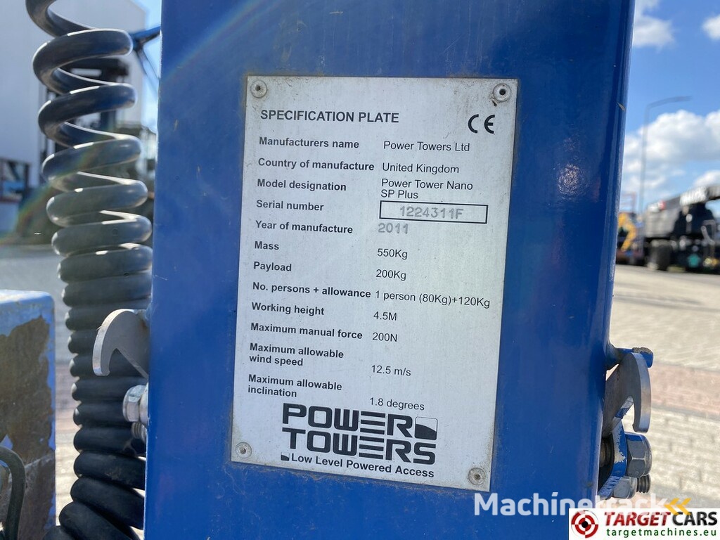 Power Tower Nano SP Plus Vertical Mast Work Lift 450cm