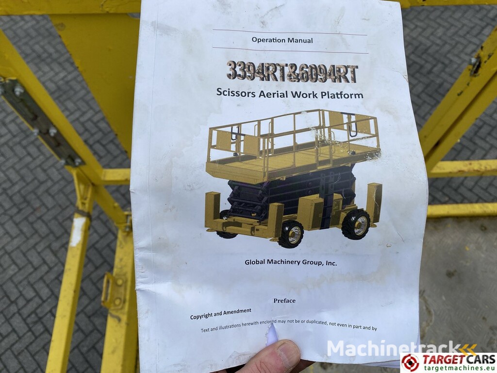 GMG 6094RT Diesel 4x4 Scissor Work Lift 2020cm