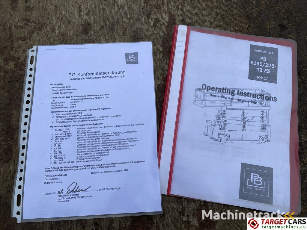 PB Lift S225-12ES Electric Scissor Work Lift 2250cm