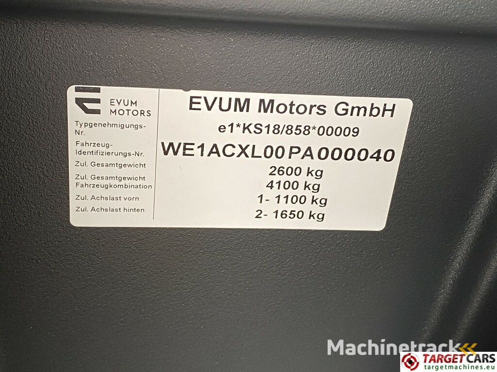 Evum Acar Electric UTV 4x4 Utility Open Platform XL Van NEW UNUSED