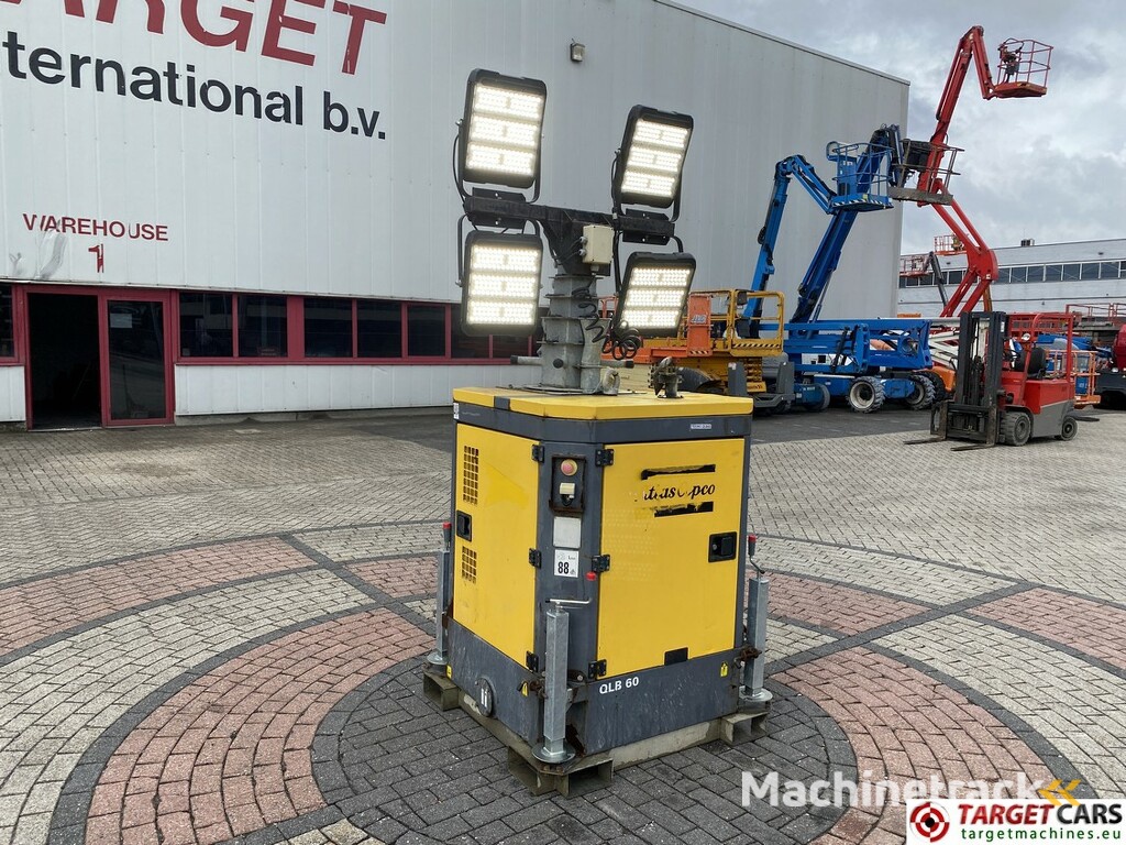 Atlas Copco QLB60 Tower Light 4x350W Led w/generator
