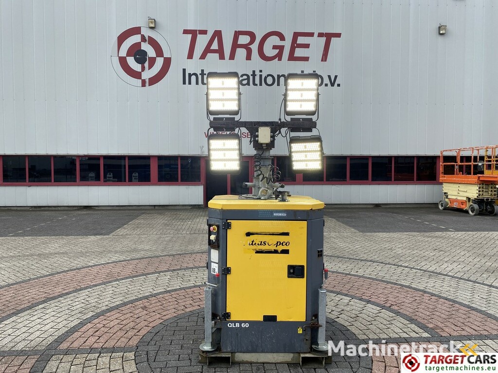 Atlas Copco QLB60 Tower Light 4x350W Led w/generator