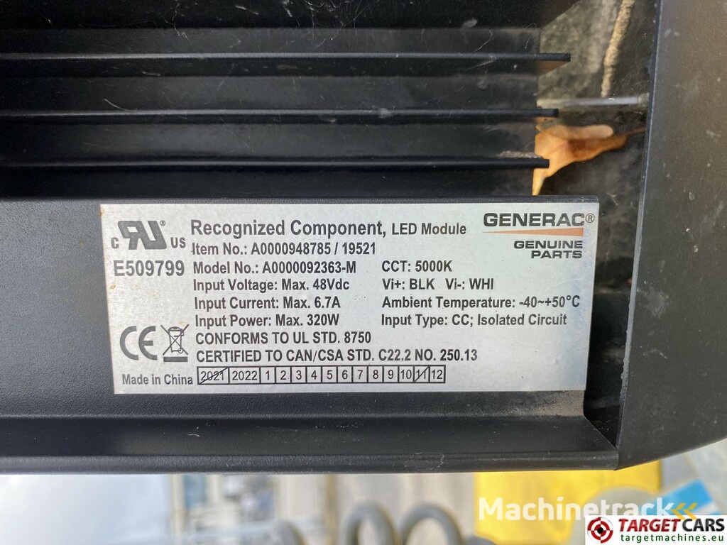 Atlas Copco QLB60 Tower Light 4x350W Led w/generator