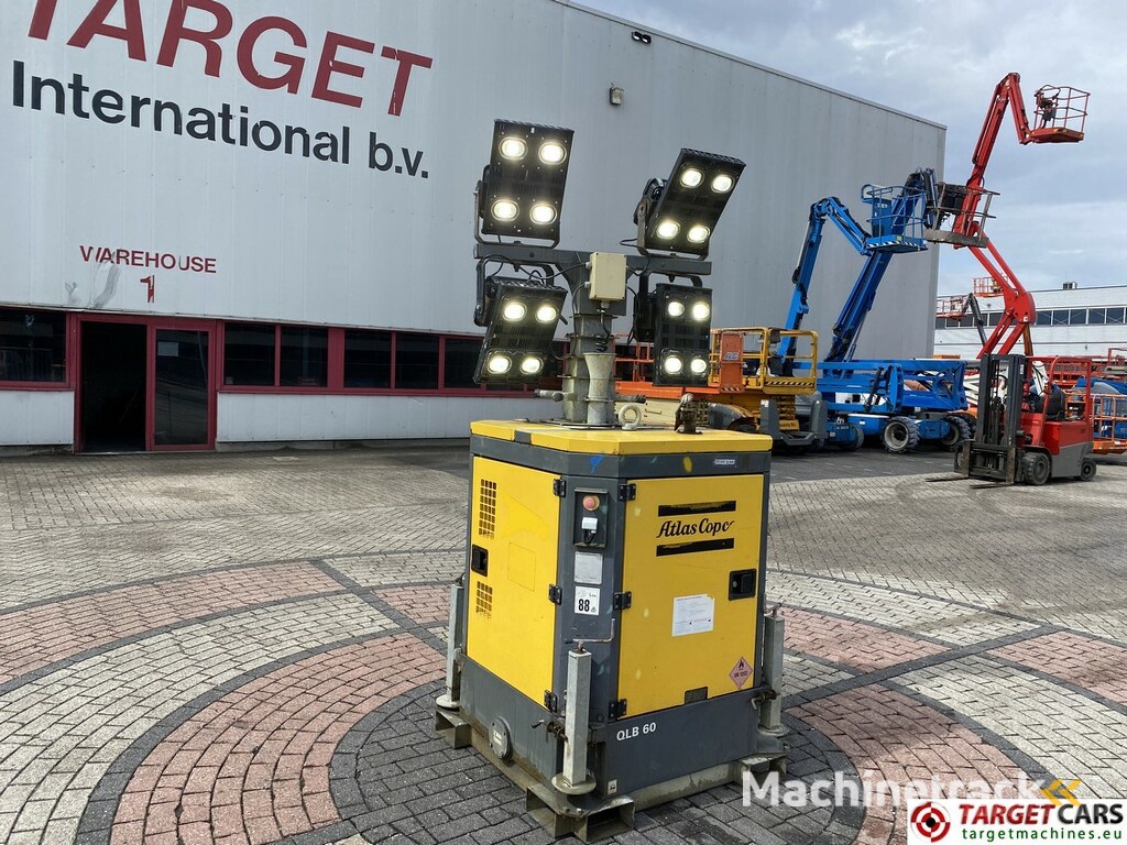 Atlas Copco QLB60 Tower Light 4x350W Led w/generator