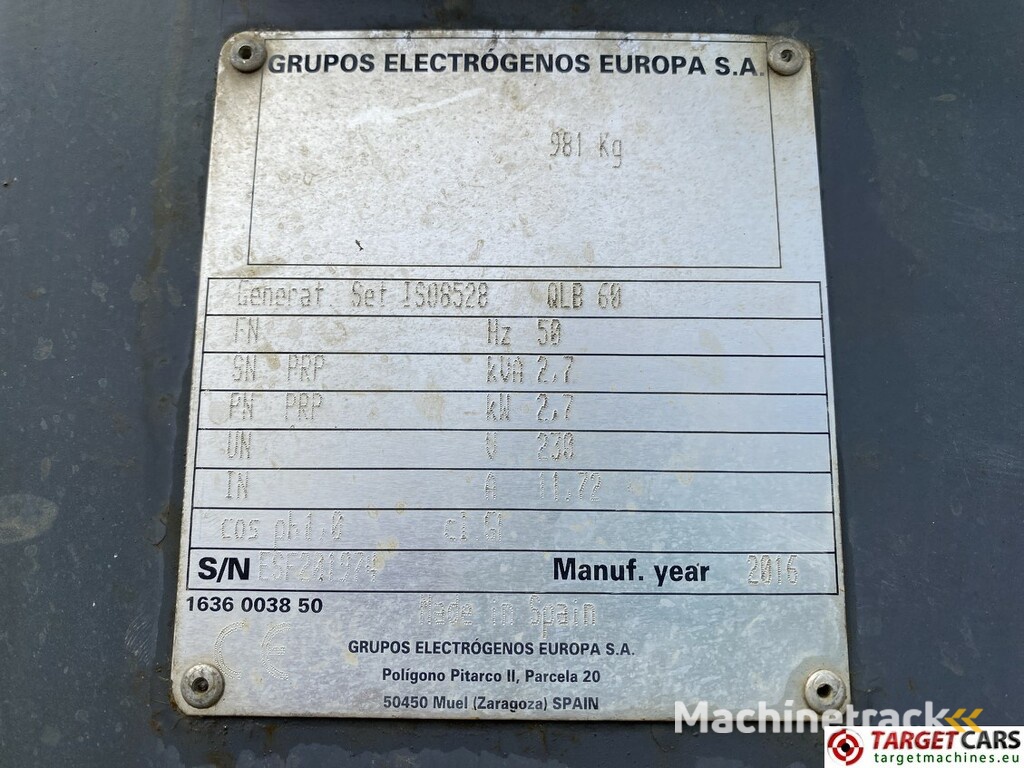 Atlas Copco QLB60 Tower Light 4x350W Led w/generator