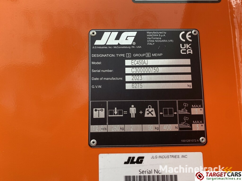 JLG EC450AJ Lithium-Ion Electric Boom Work Lift 1572cm