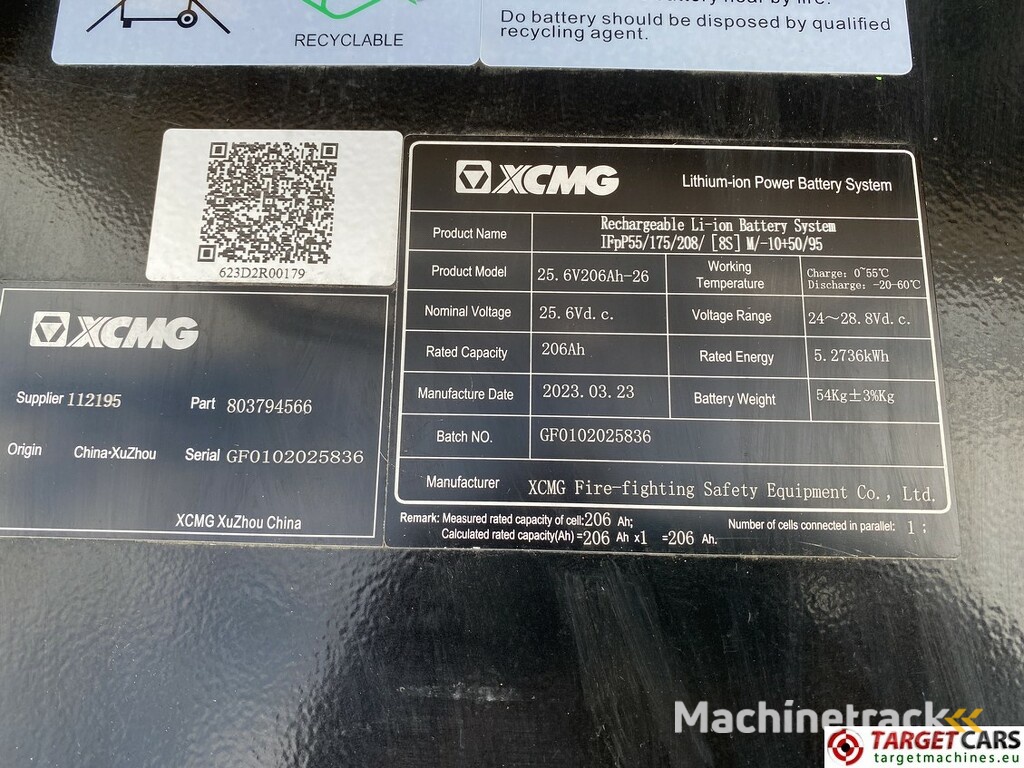 XCMG XG1008AC Lithium-Ion Electric Scissor Work Lift 1000cm