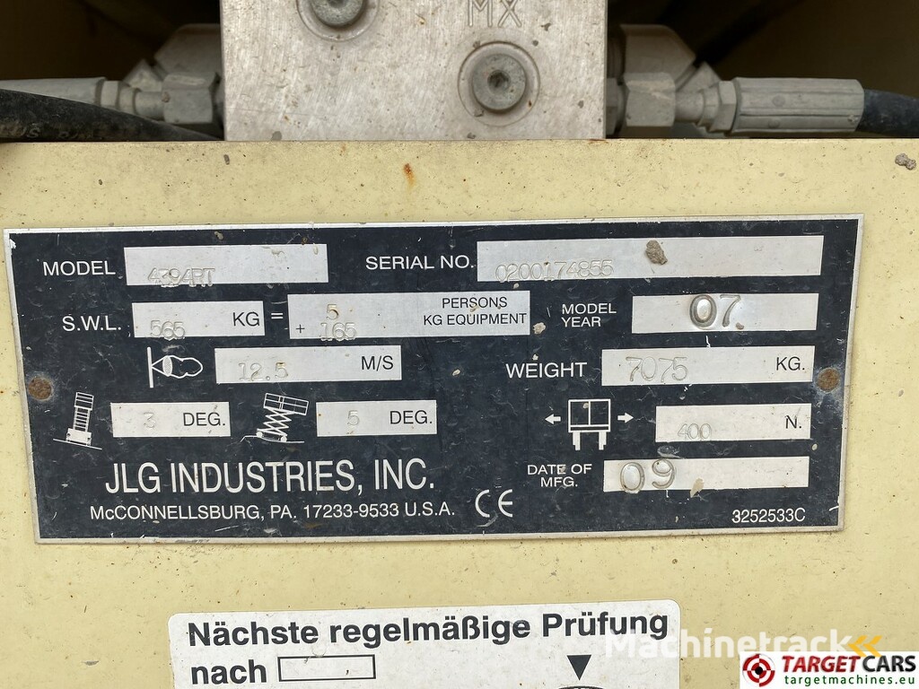 JLG 4394RT Diesel 4x4 Scissor Work Lift 1511cm