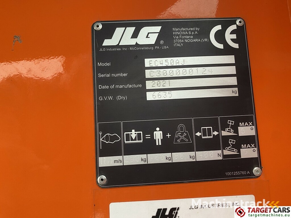 JLG EC450AJ Lithium-Ion Electric Boom Work Lift 1572cm