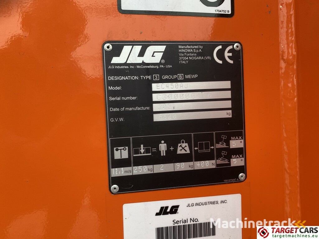 JLG EC450AJ Lithium-Ion Electric Boom Work Lift 1572cm