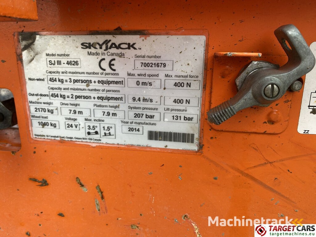 Skyjack SJIII-4626 Electric 4626 Scissor Work Lift 990cm