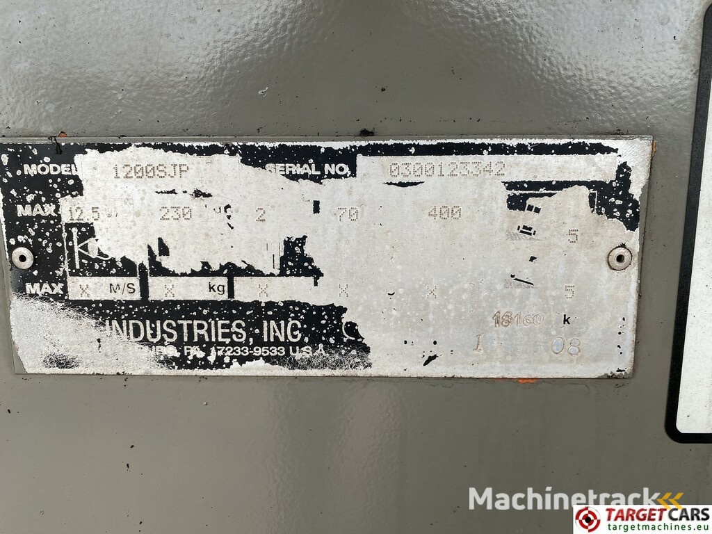 JLG 1200SJP Telescopic 4x4x4 Diesel Boom Work Lift 3873cm