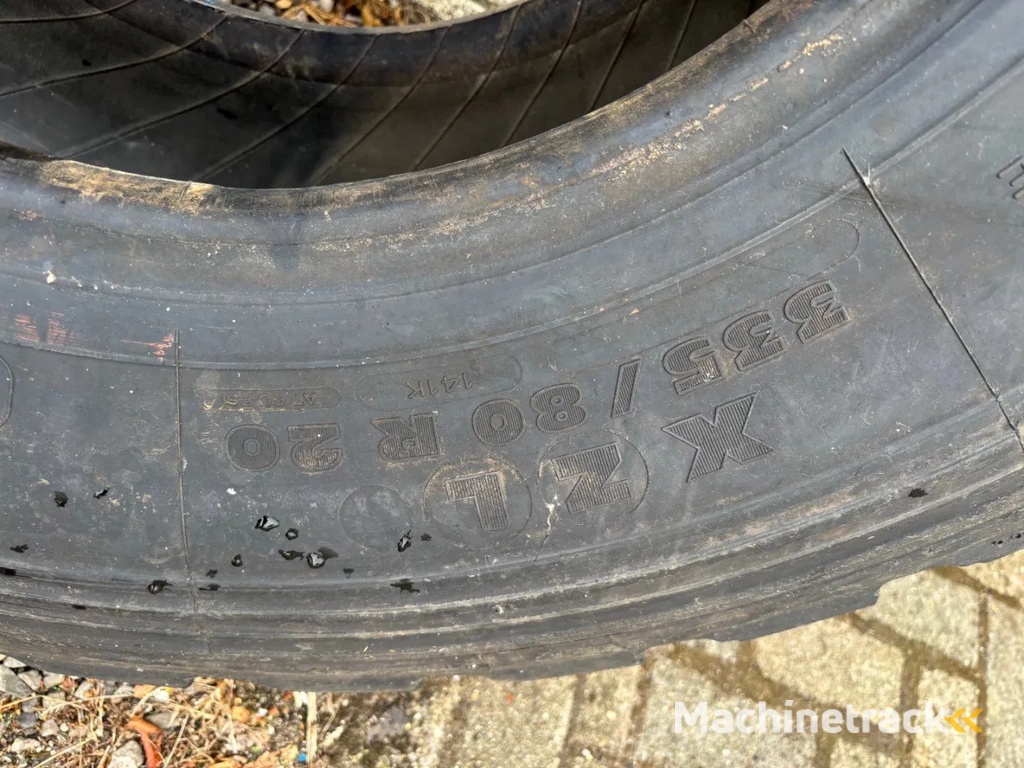 Michelin Used 335/80R 20 XZL (set of 4)