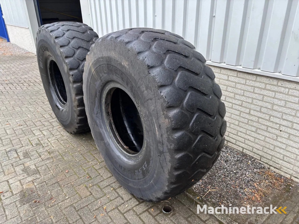 Michelin 23.5R25 used tires (set of 2)