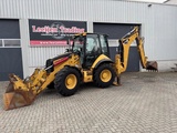 Minituur van Caterpillar 434E 4x4x4 backhoe loader, A/C, Extendahoe, 3 in 1 bucket !!