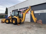 Minituur van Caterpillar 434E 4x4x4 backhoe loader, A/C, Extendahoe, 3 in 1 bucket !!