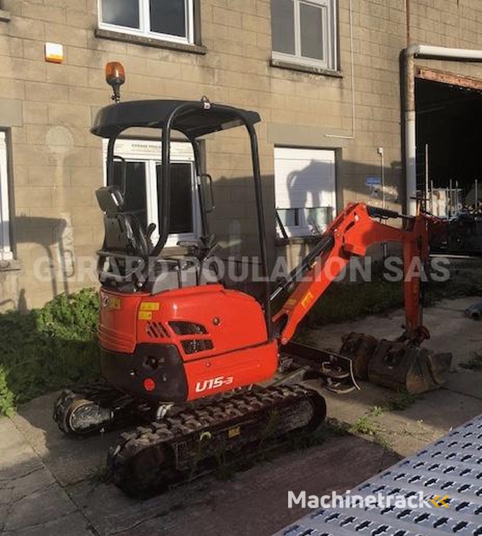 Kubota U15-3-VHG-Canopy-1T5-sur-chenilles
