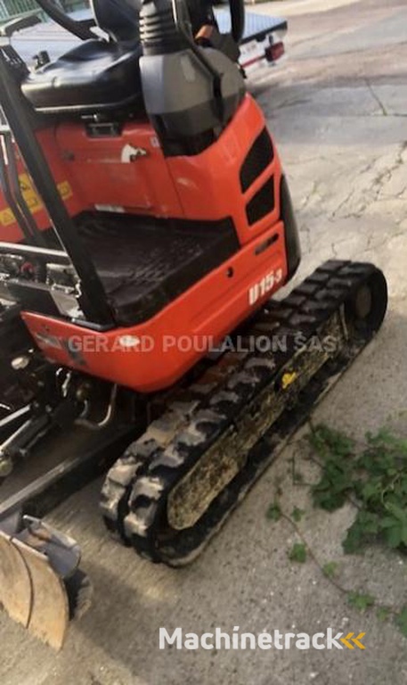 Kubota U15-3-VHG-Canopy-1T5-sur-chenilles