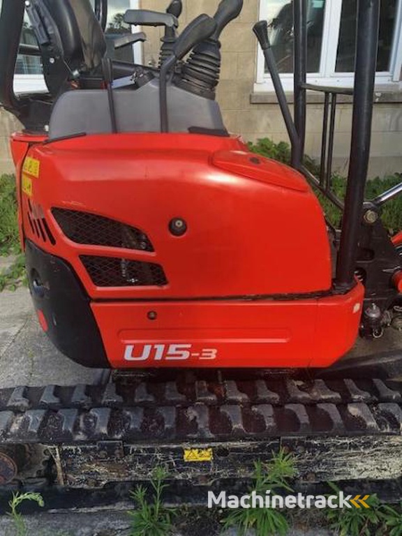 Kubota U15-3-VHG-Canopy-1T5-sur-chenilles