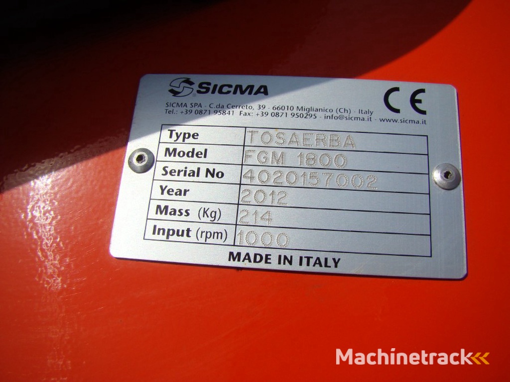 Sicma Frontmaaiers serie FA