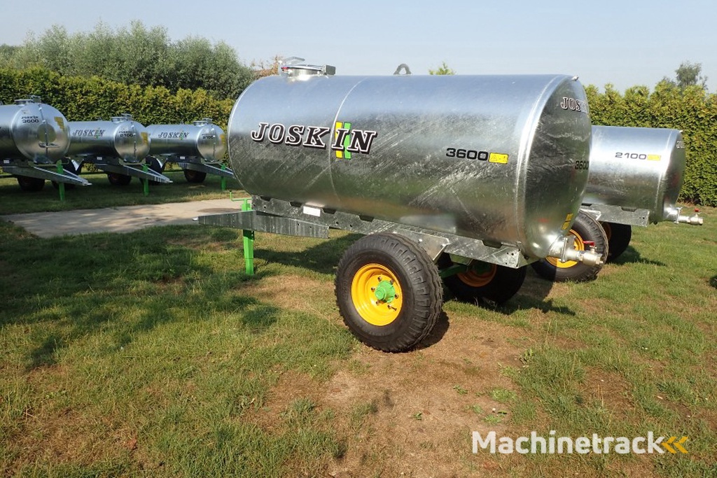Joskin  Water ton 2100 en 3600 Liter