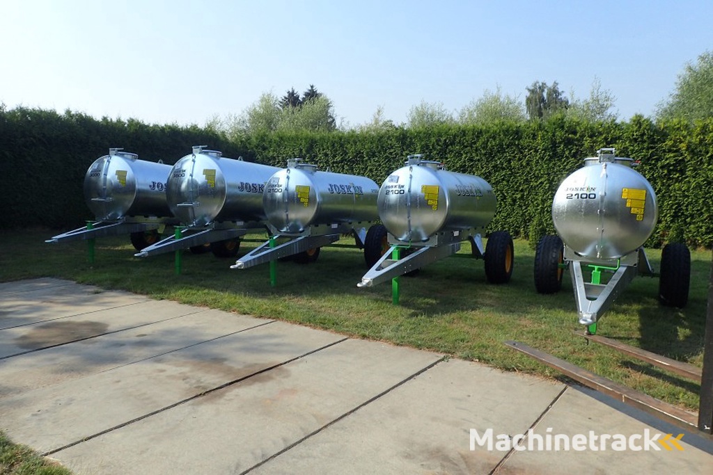 Joskin  Water ton 2100 en 3600 Liter