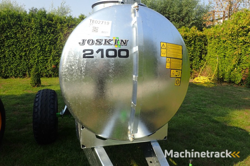 Joskin  Water ton 2100 en 3600 Liter
