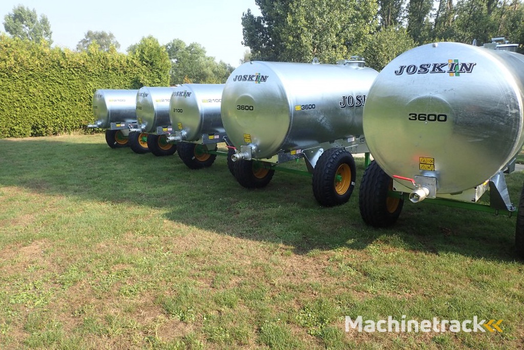 Joskin  Water ton 2100 en 3600 Liter