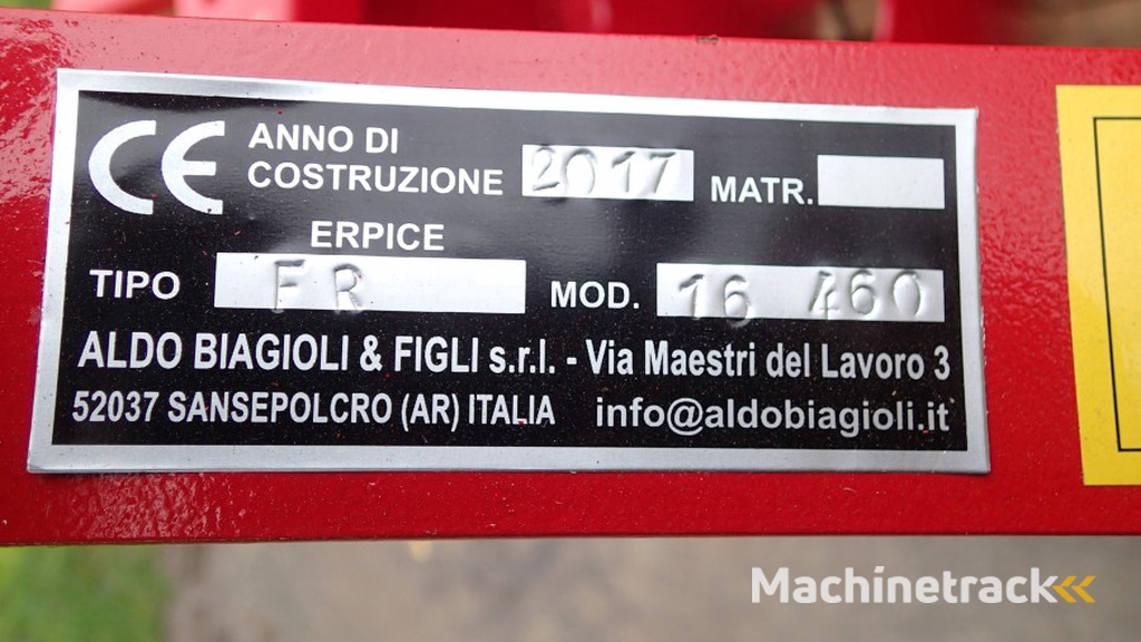 Aldo Biagioli Schijf egge 100 - 120 - 137 en 155 cm 