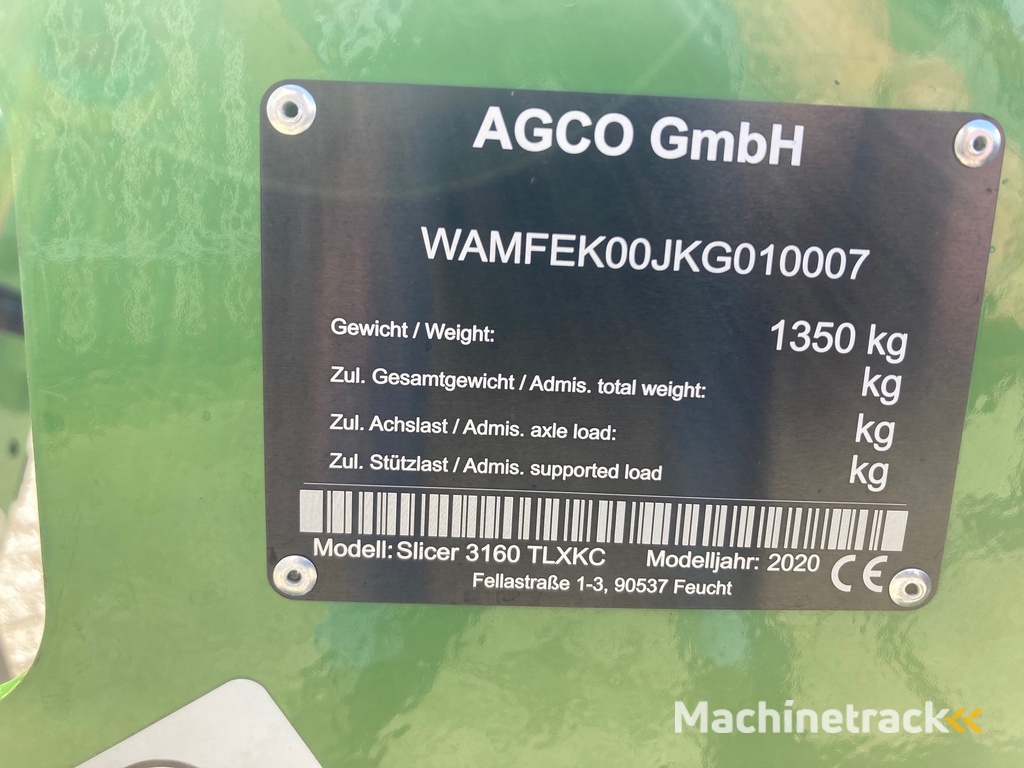 Fendt Slicer 3160 TLXKC