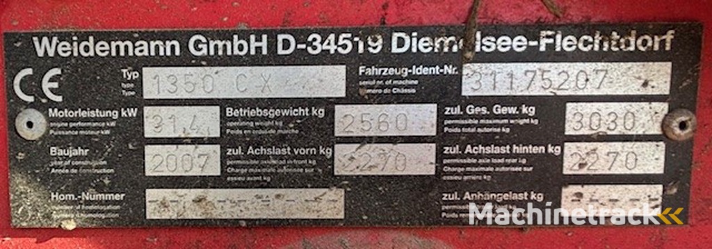 Weidemann 1350 CX45