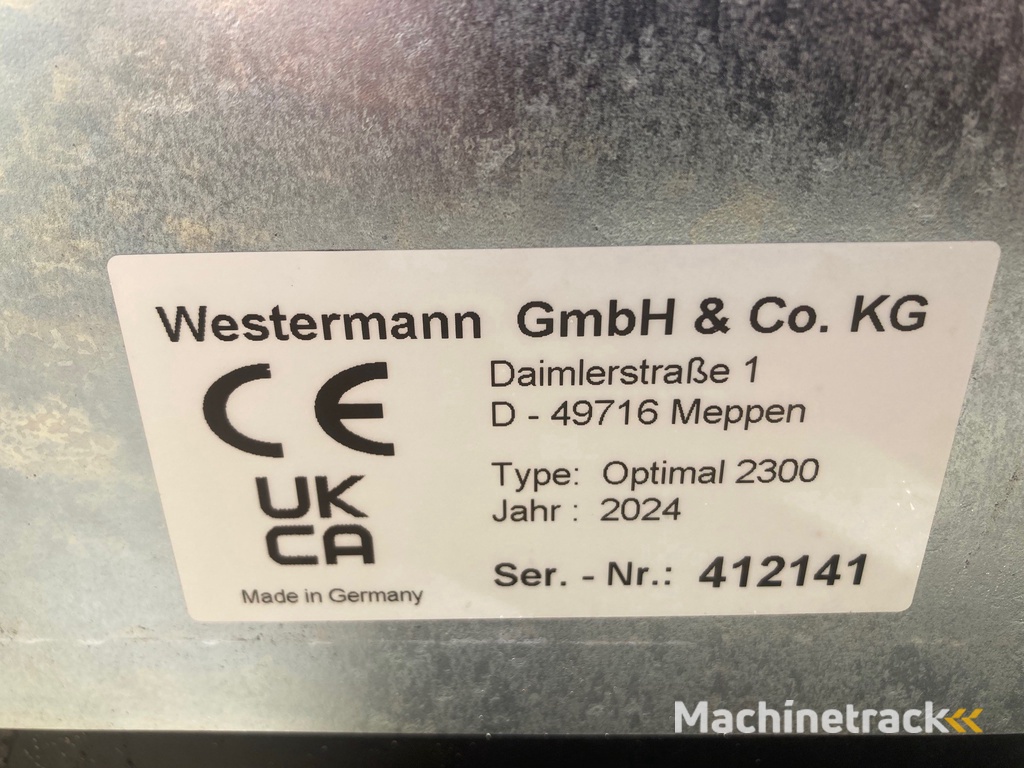 Westermann Optimal 2300 frontaanbouw