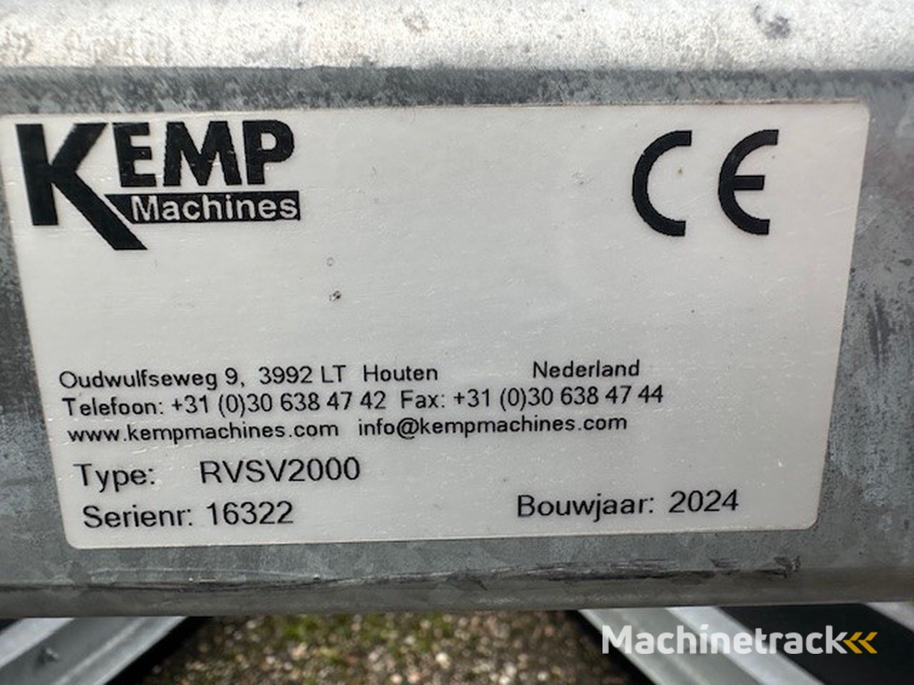 Kemp RVSV 2000 V-Schuif - Nieuw