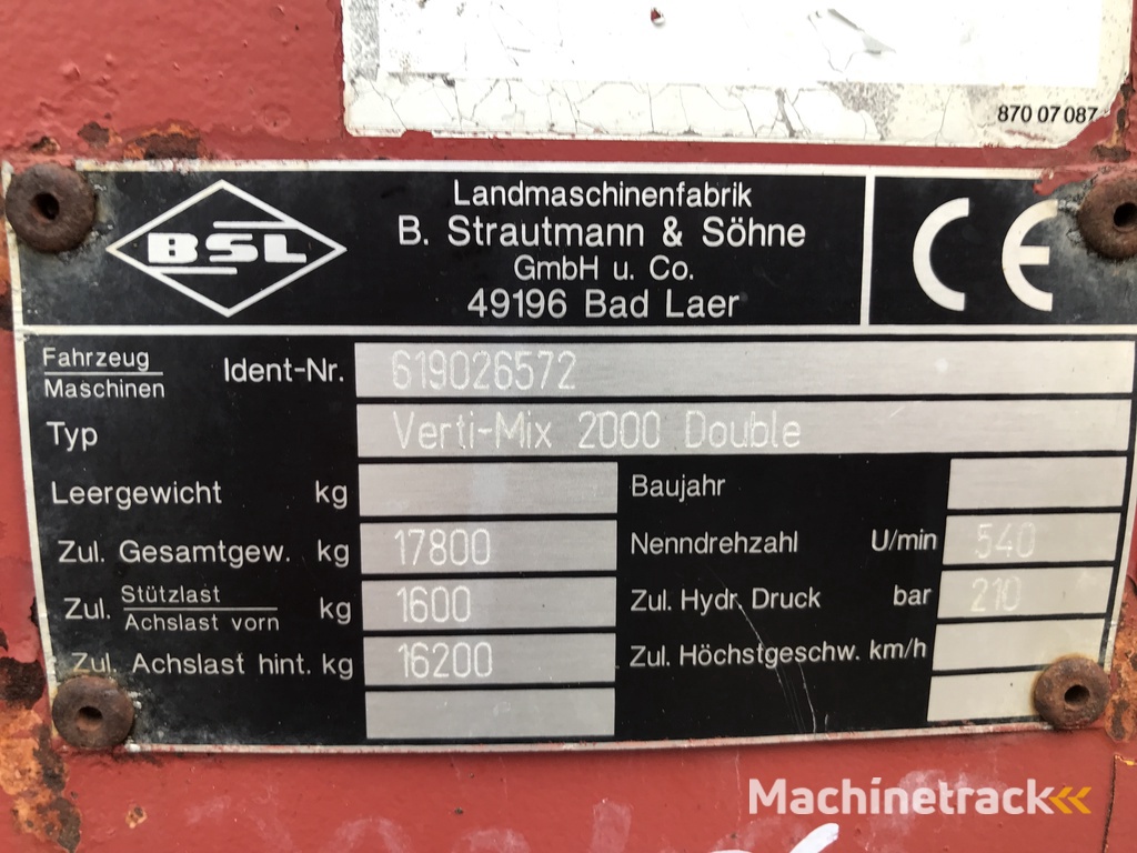 Strautmann Verti-Mix 2000 Double