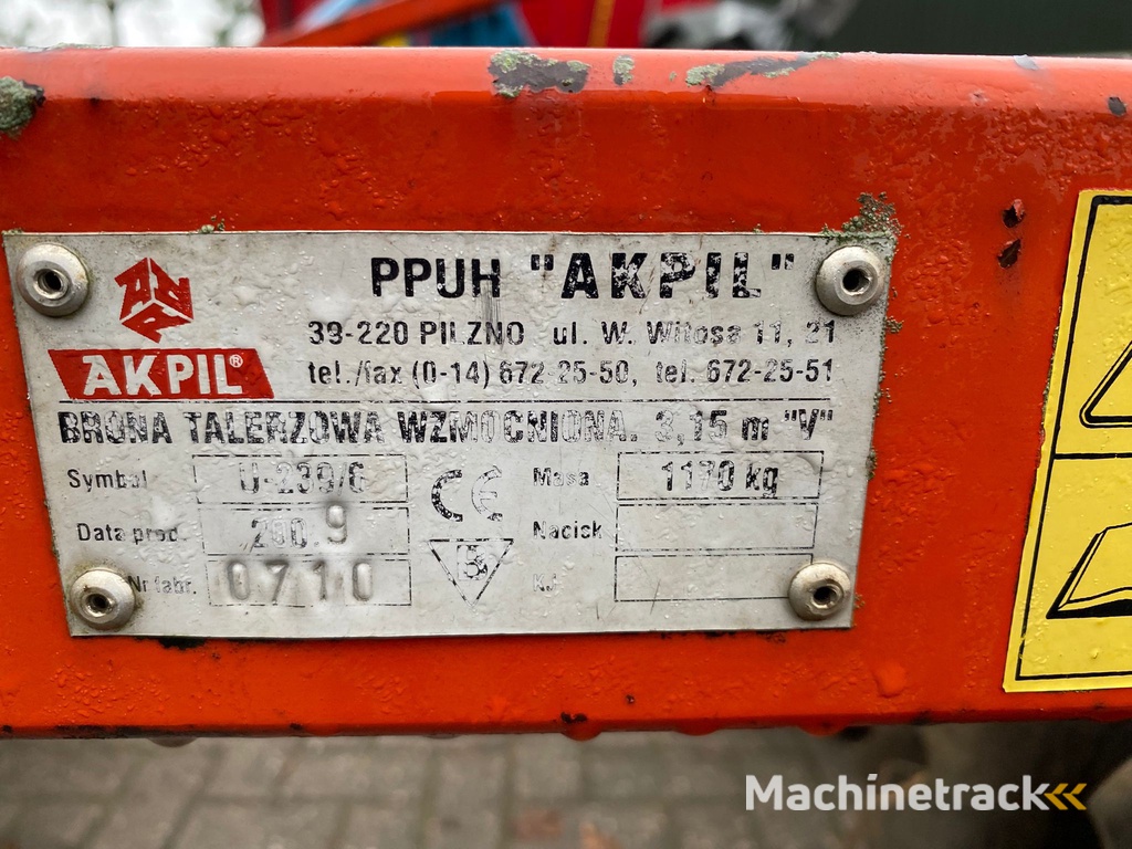 Akpil 2-balks schijveneg