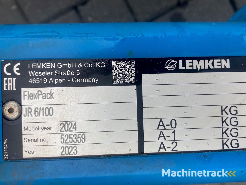 Lemken Juwel 8i 6N100 + flexpack