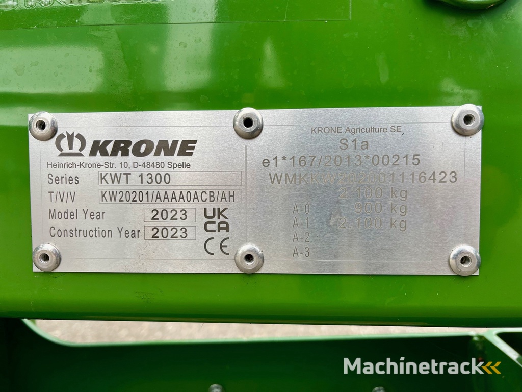 KRONE KWT 1300 SCHUDDER