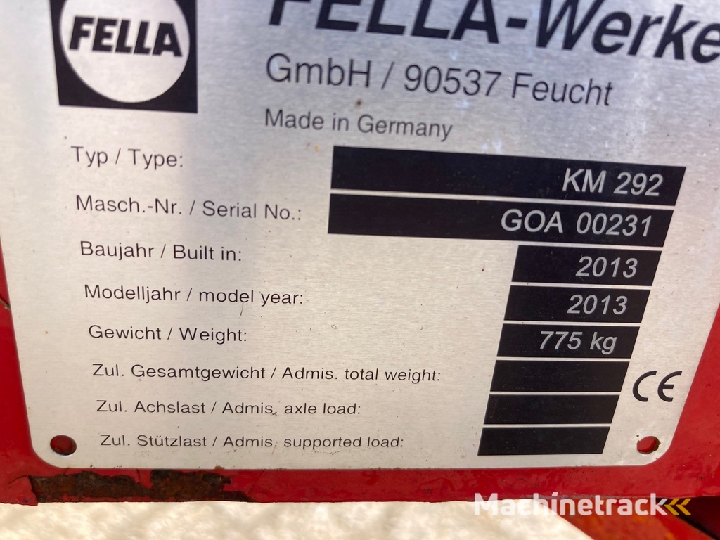 Fella KM 292 trommelmaaier