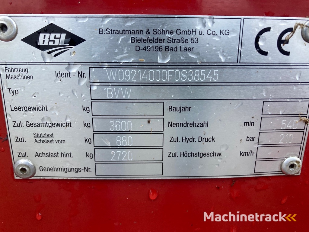 Strautmann blokkenwagen