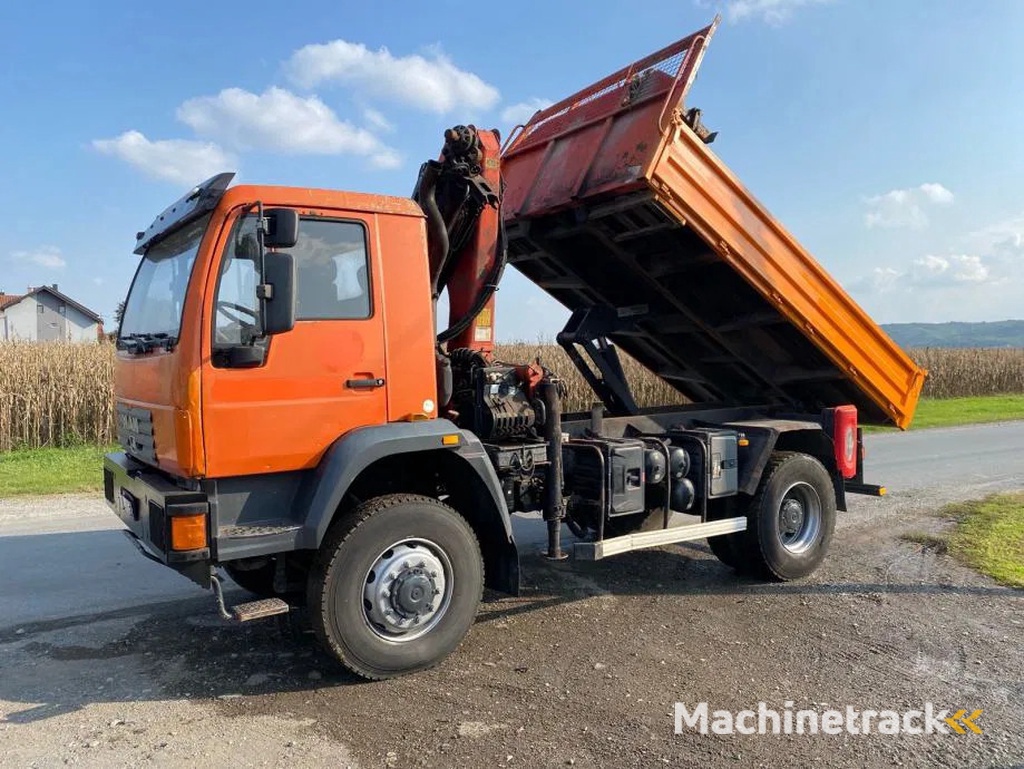 MAN LE 18-280 , 4X4 , Tipper , Palfinger PK 9501