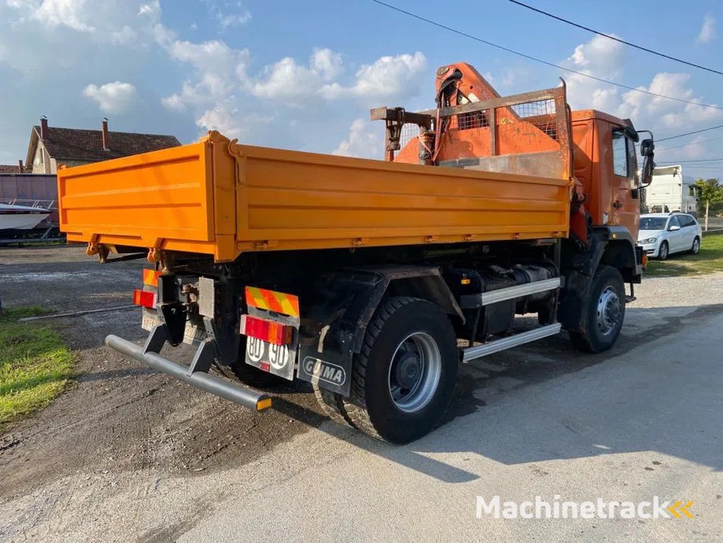MAN LE 18-280 , 4X4 , Tipper , Palfinger PK 9501