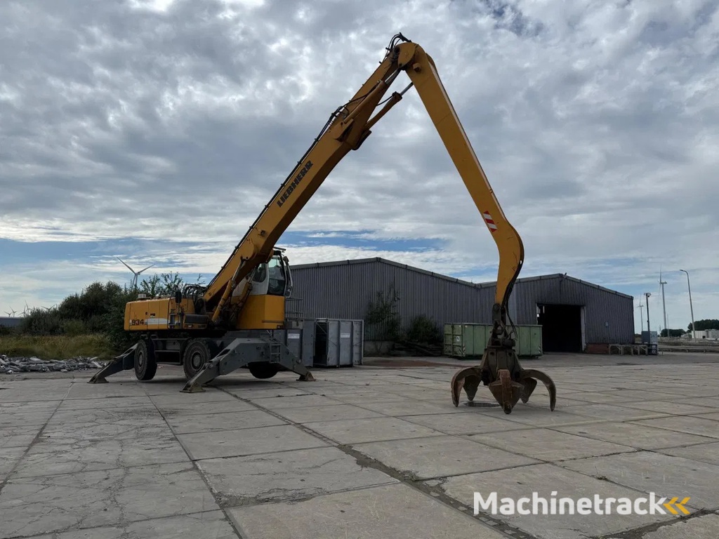 Liebherr A 934 C-HD Litronic inclusief poliep grijper
