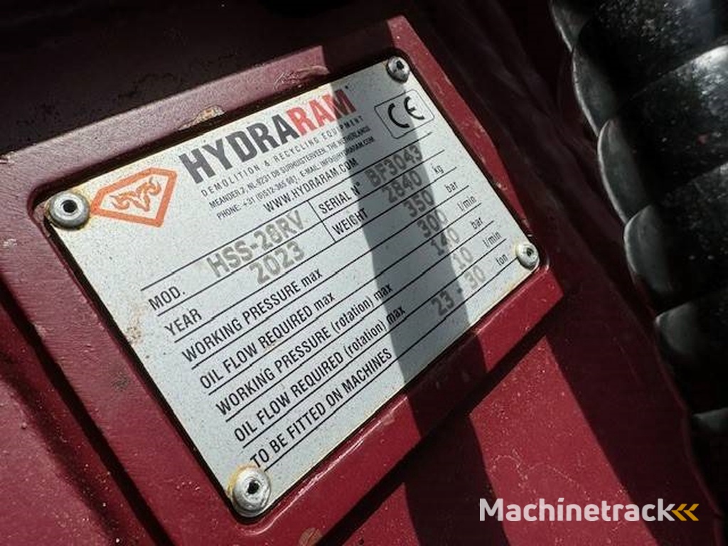 Hydraram HSS-28RV | 2840KG | 22 ~ 32 Ton | Schrootschaar