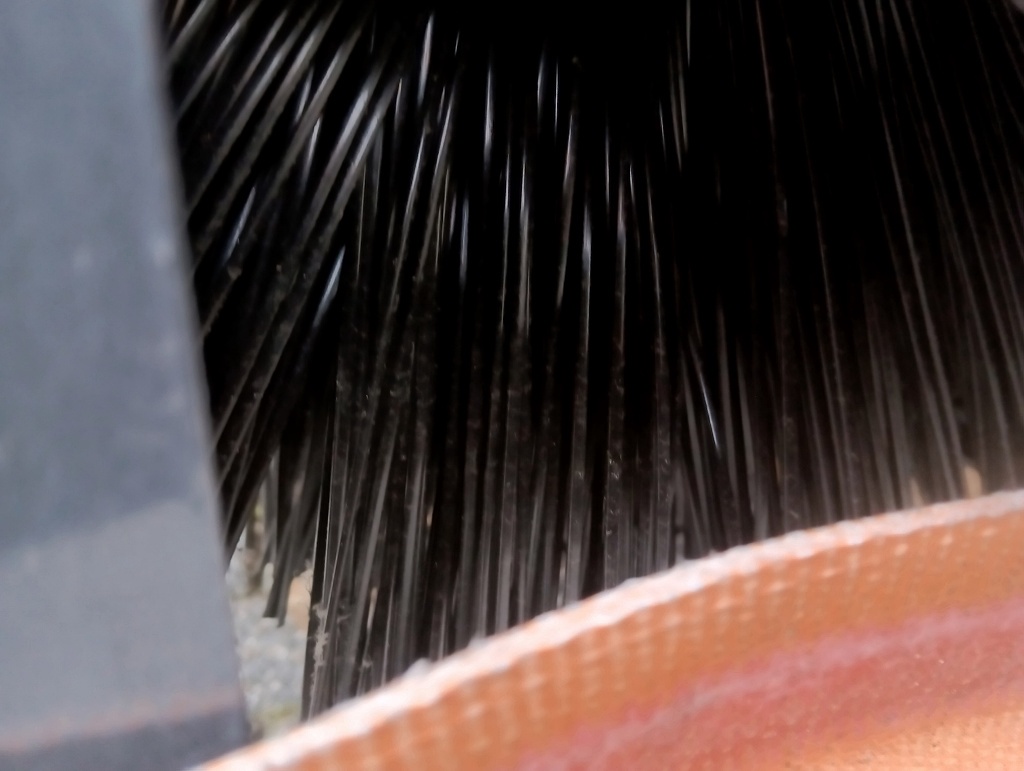 Veegborstel met opvangbak en sproeisysteem  ( UNUSED )