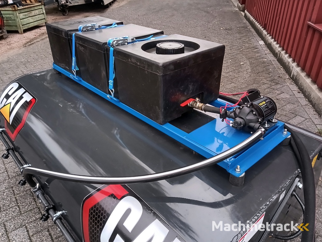 Veegborstel met opvangbak en sproeisysteem  ( UNUSED )