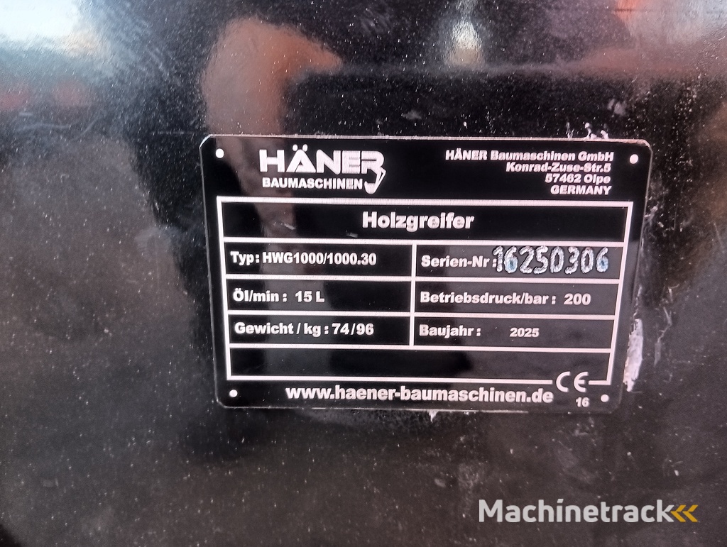 Houtklem met rotator passend aan Giant shovel