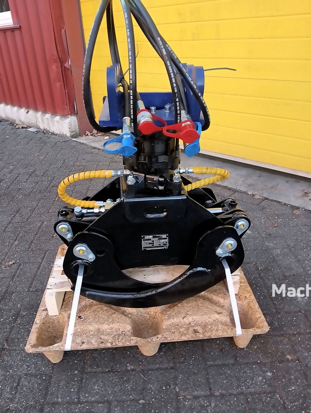 HÄÑER Houtklem met rotator Cw05 opname minigraver