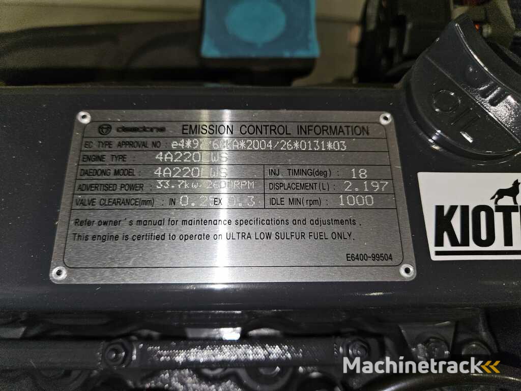 Kioti 4A220LWS Deadong