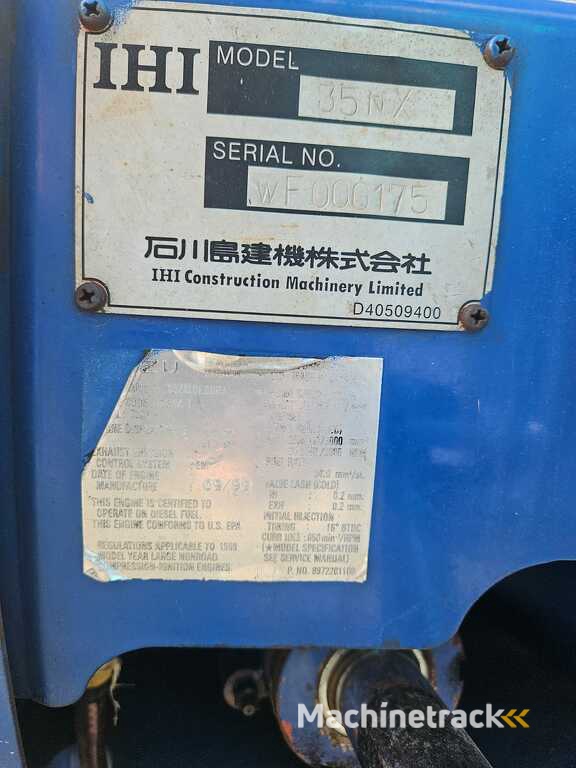 IHI 35NX minigraver
